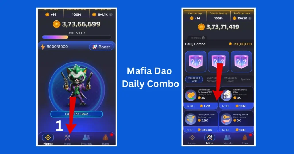 mafia dao daily combo